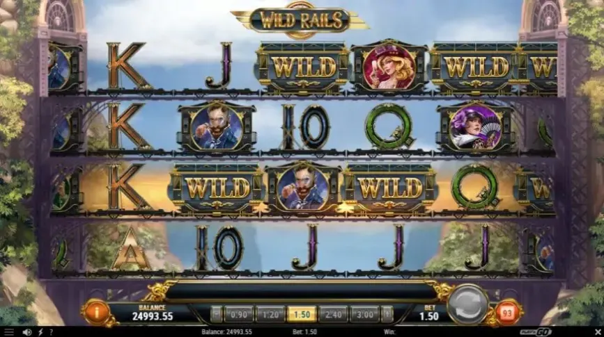 Wild Rails slot screenshot 4