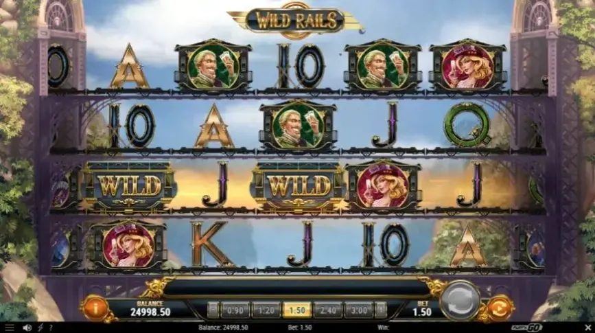 Wild Rails slot screenshot 3