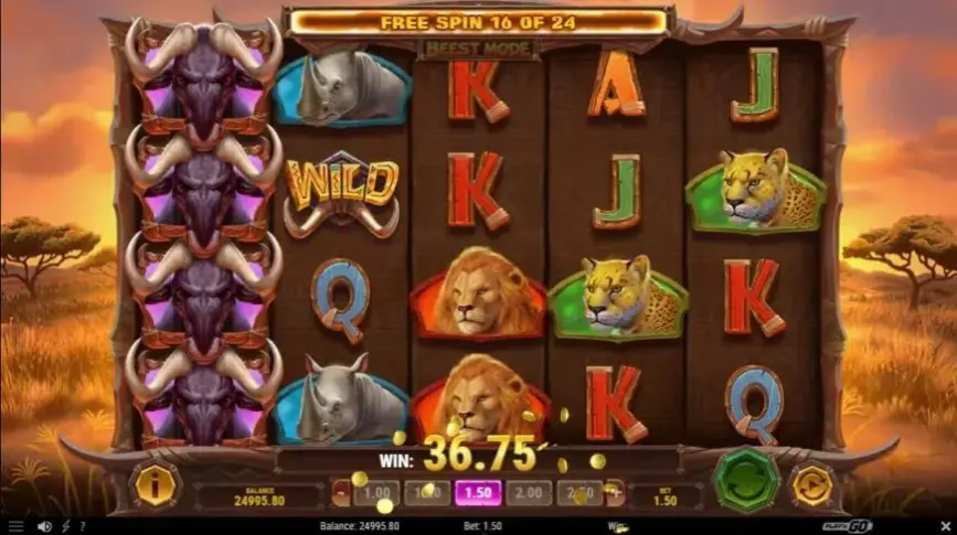 Win A Beest slot screenshot 