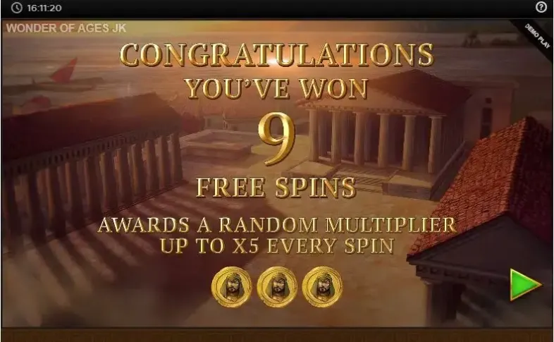 Wonder of Ages slot screenshot 4