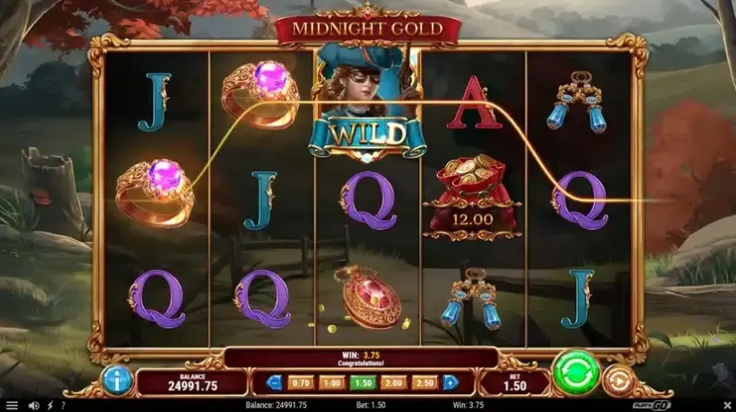 Midnight Gold slot screenshot 2