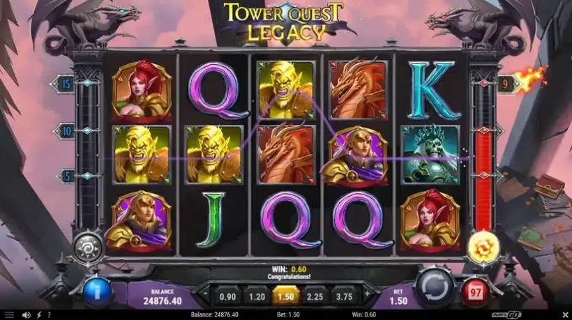 Tower Quest Legacy slot screenshot 