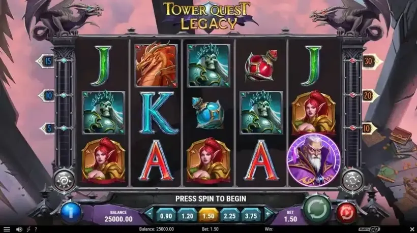 Tower Quest Legacy slot screenshot 