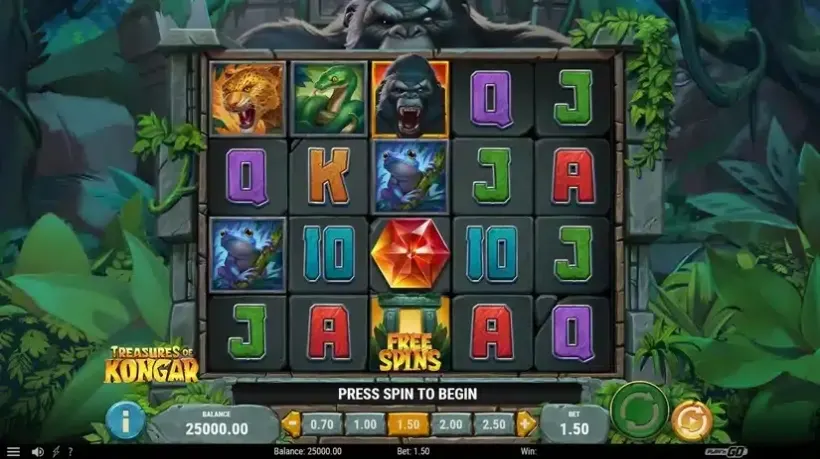 Treasures of Kongar slot screenshot 
