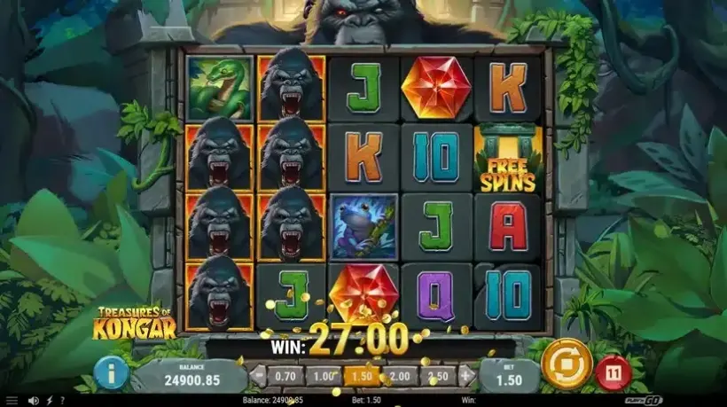 Treasures of Kongar slot screenshot 3