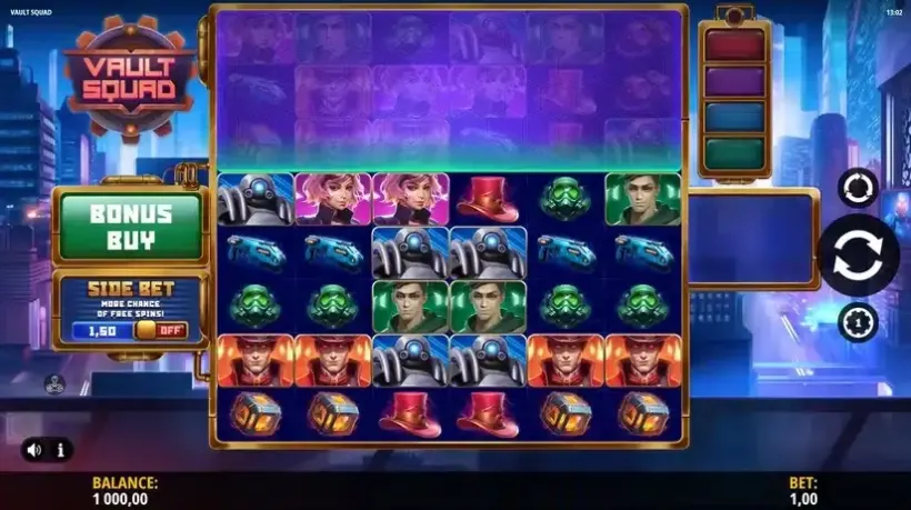 Vault Squad slot screenshot 