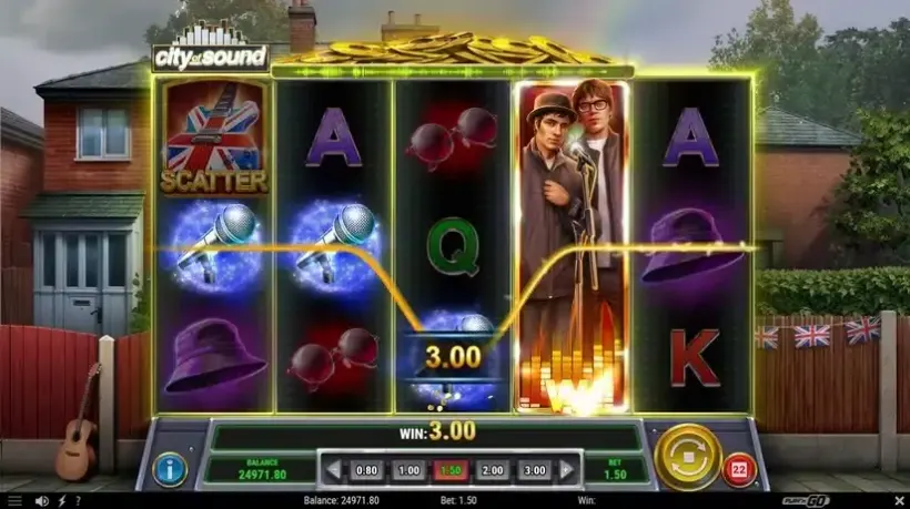 City of Sound slot screenshot