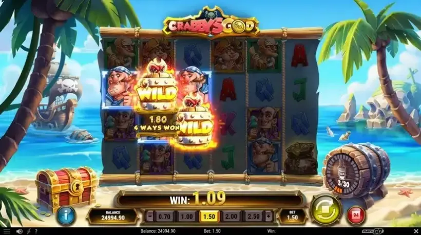 Crabby’s Gold slot screenshot 3