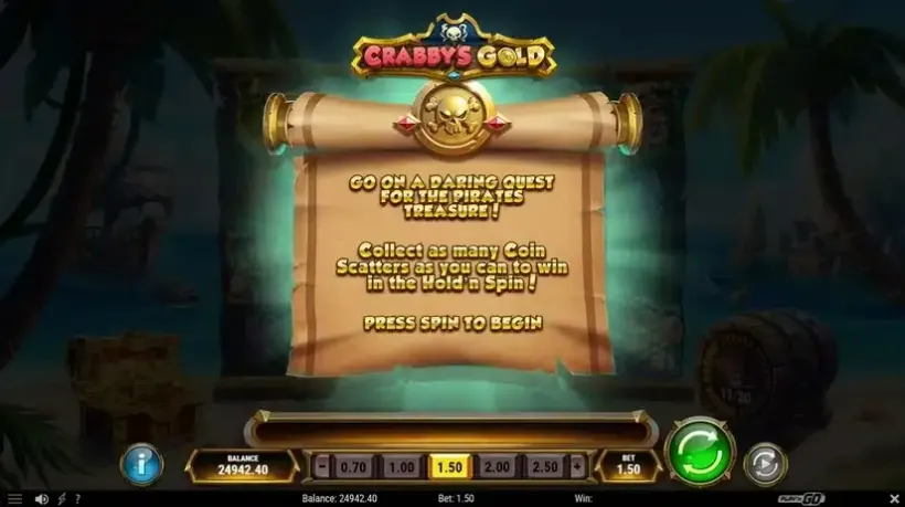 Crabby’s Gold slot screenshot 4