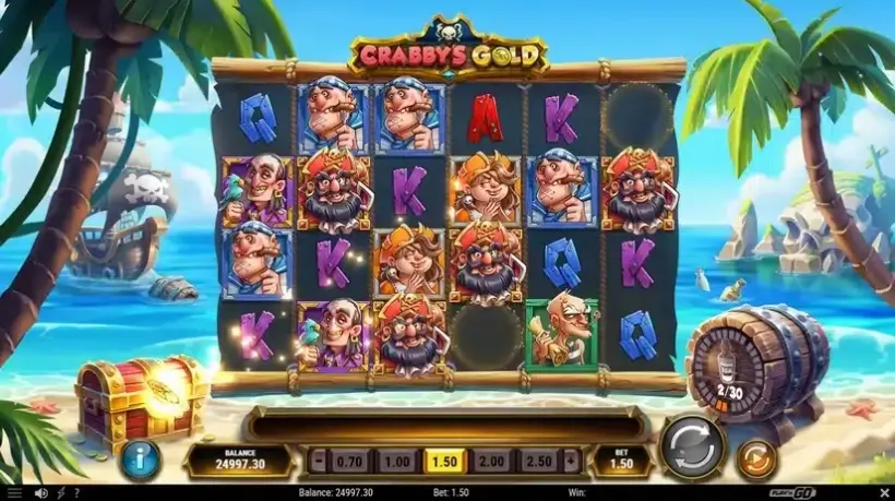 Crabby’s Gold slot screenshot 2