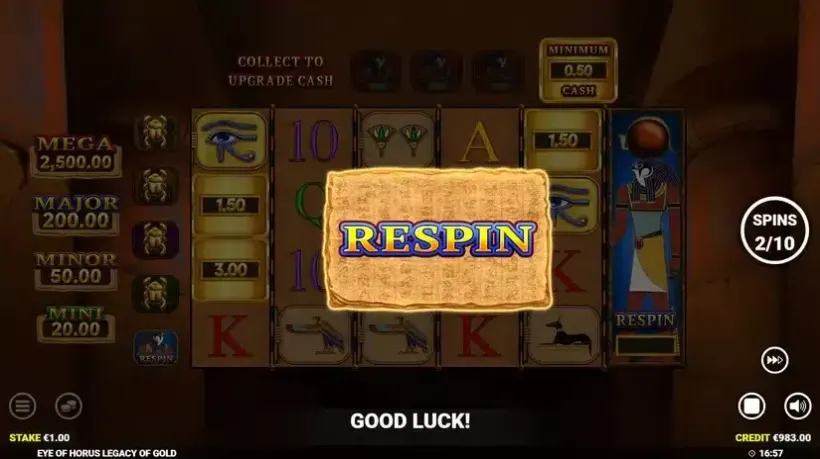 Eye of Hours Legacy of Gold slot screenshot 5