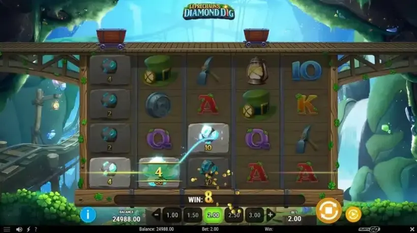 Leprechaun’s Diamond Dig slot screenshot 2