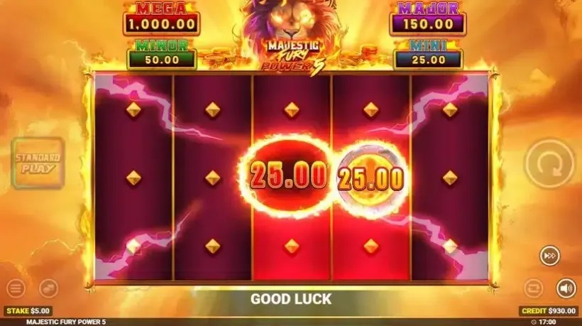 Majestic Fury Power 5 slot screenshot 3