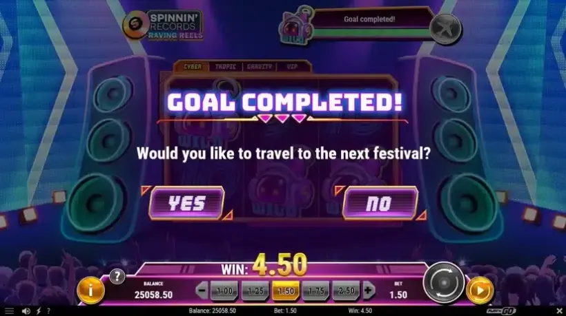 Spinnin’ Records Raving Reels slot screenshot 3