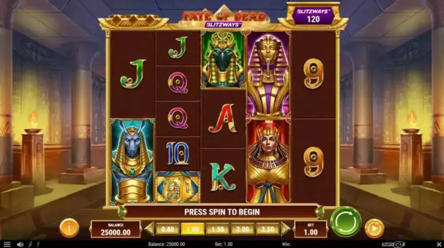 Fate of Dead Blitzways slot screenshot 