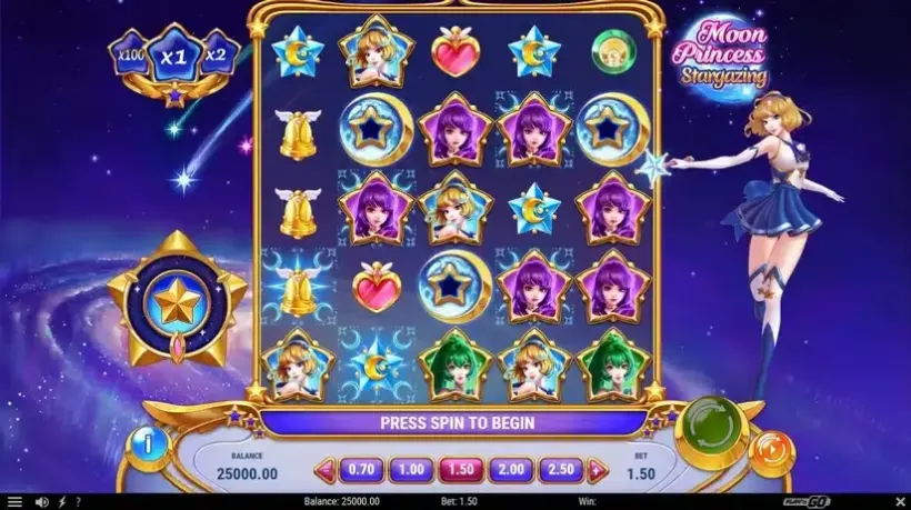 Moon Princess Stargazing slot screenshot 