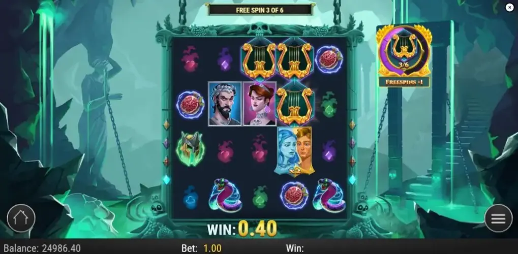 Rise of Orpheus slot screenshot 1