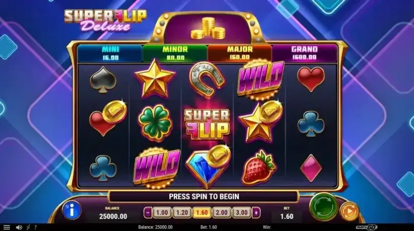 Super Flip Deluxe slot screenshot 