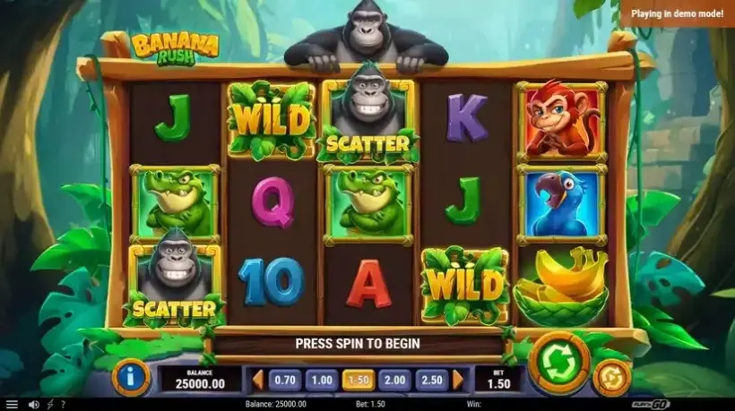 Banana Rush slot screenshot 