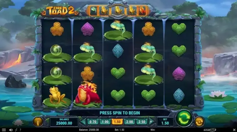 Fire Toad 2 slot screenshot 