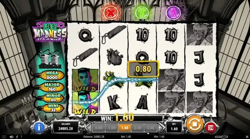 Lab of Madness It’s A-Wild! slot screenshot 