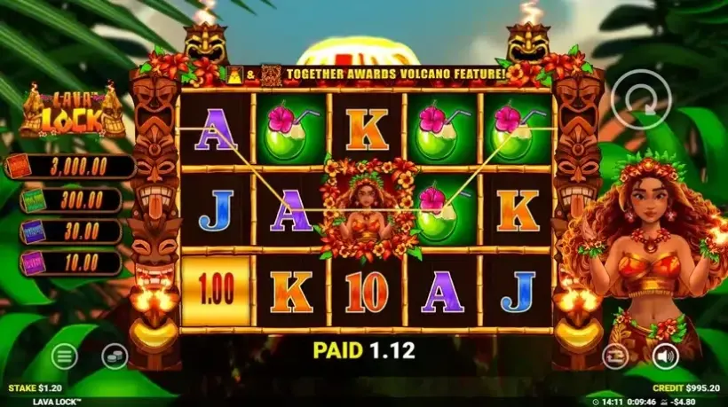 Lava Lock slot screenshot 4