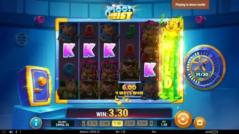 Piggy Heist slot screenshot 