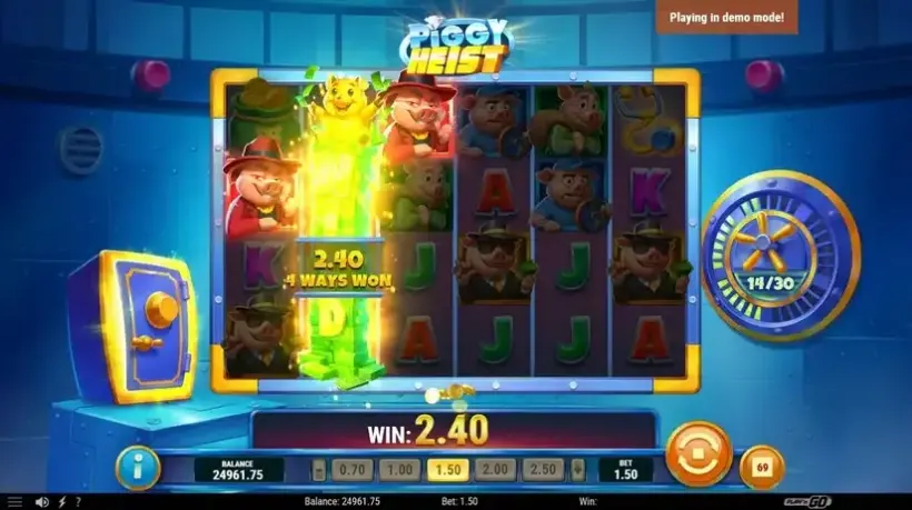 Piggy Heist slot screenshot 5