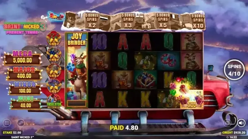 Saint Nicked 3 slot screenshot 