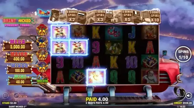 Saint Nicked 3 slot screenshot 2