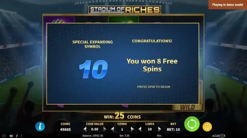 Stadium of Riches slot screenshot 4