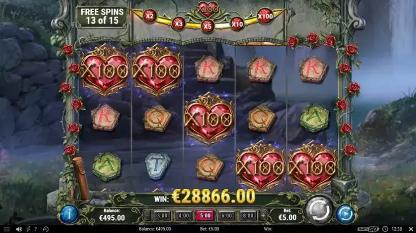 15 Crystal Roses A Tale of Love slot screenshot 4