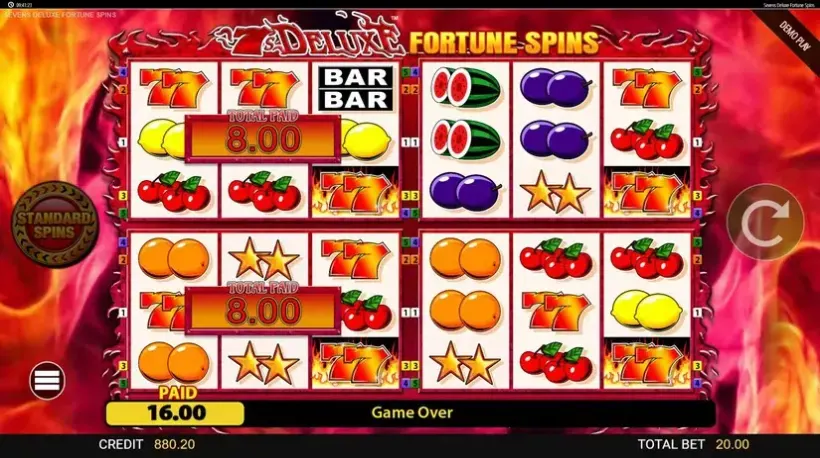7’s Deluxe Fortune Spins slot screenshot 