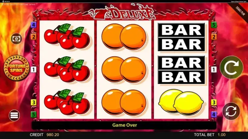 7’s Deluxe Fortune Spins slot screenshot 