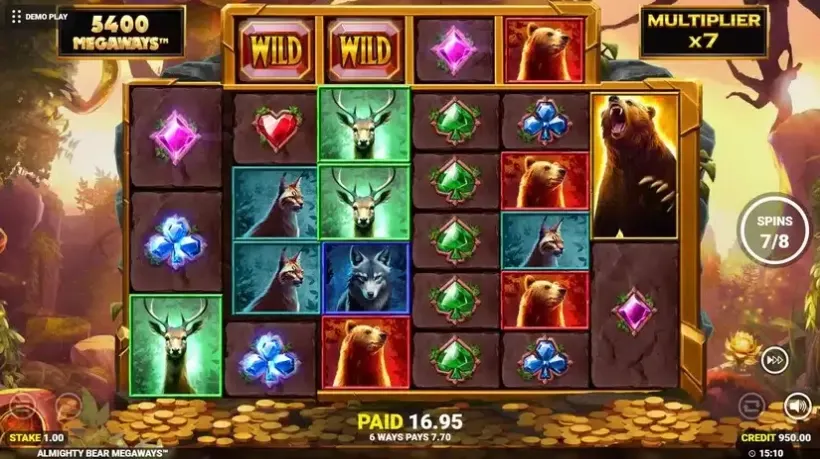 Almighty Bear Megaways slot screenshot 6