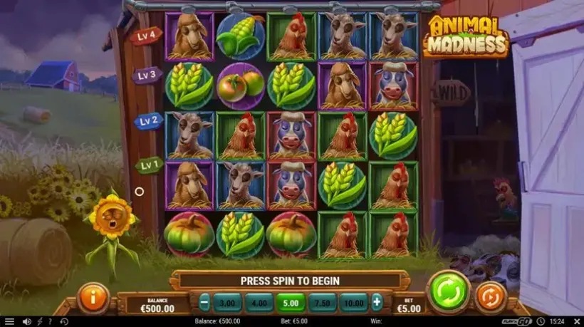 Animal Madness slot screenshot 