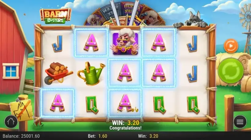 Barn Busters slot screenshot 2