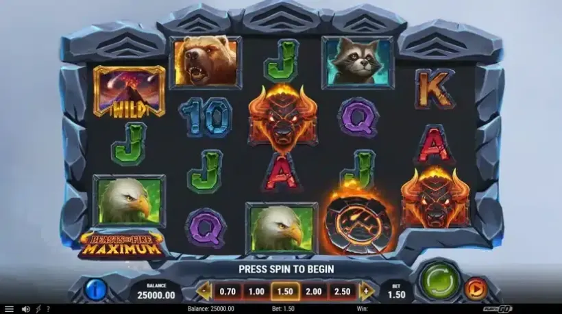 Beasts of Fire Maximum slot screenshot 