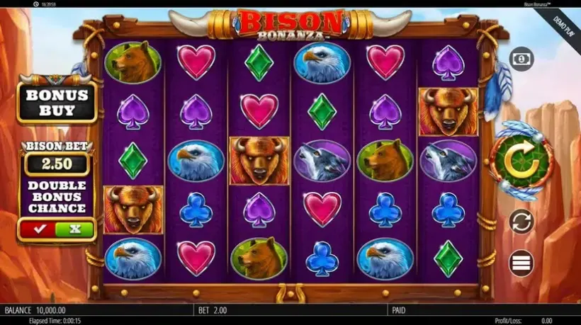 Bison Bonanza slot screenshot 