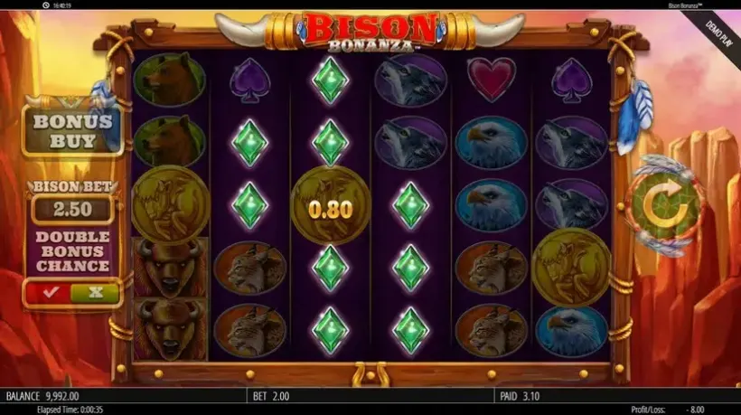 Bison Bonanza slot screenshot 3