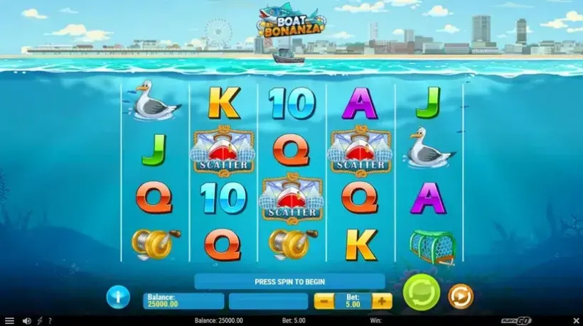 Boat Bonanza slot screenshot 