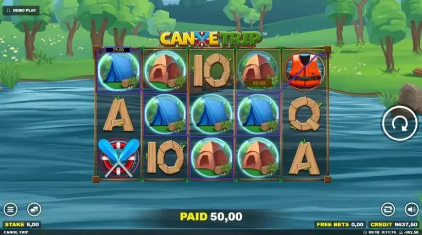 Canoe Trip slot screenshot 3