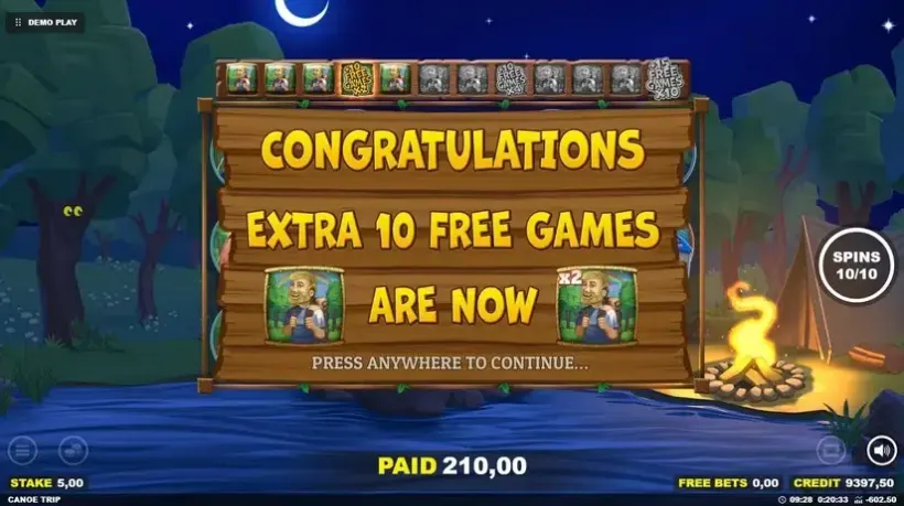 Canoe Trip slot screenshot 7