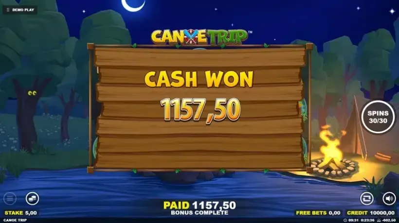 Canoe Trip slot screenshot 