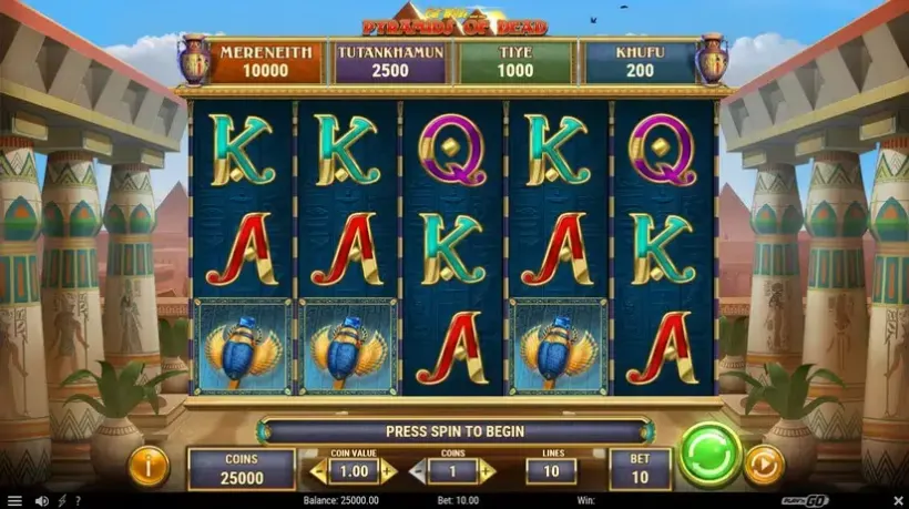 Cat Wilde and the Pyramids of Dead slot screenshot 