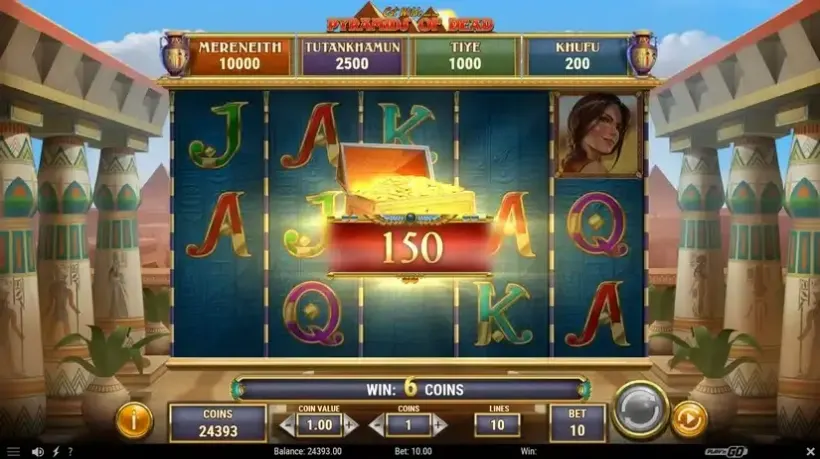 Cat Wilde and the Pyramids of Dead slot screenshot 