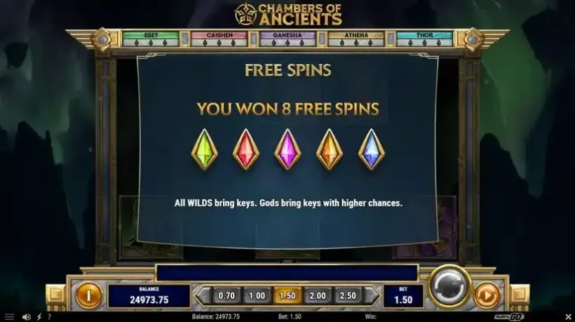 Chambers of Ancients slot screenshot 3