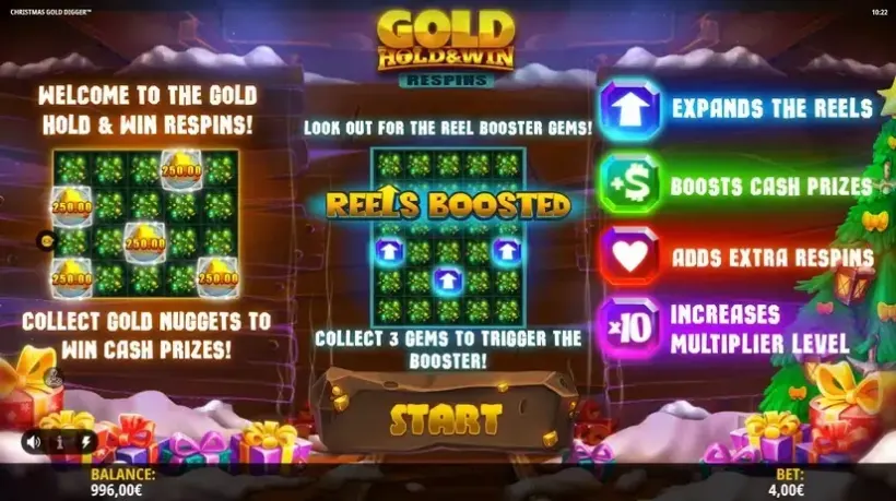 Christmas Gold Digger slot screenshot 3