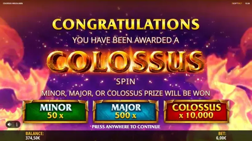 Colossus: Hold & Win slot screenshot 6