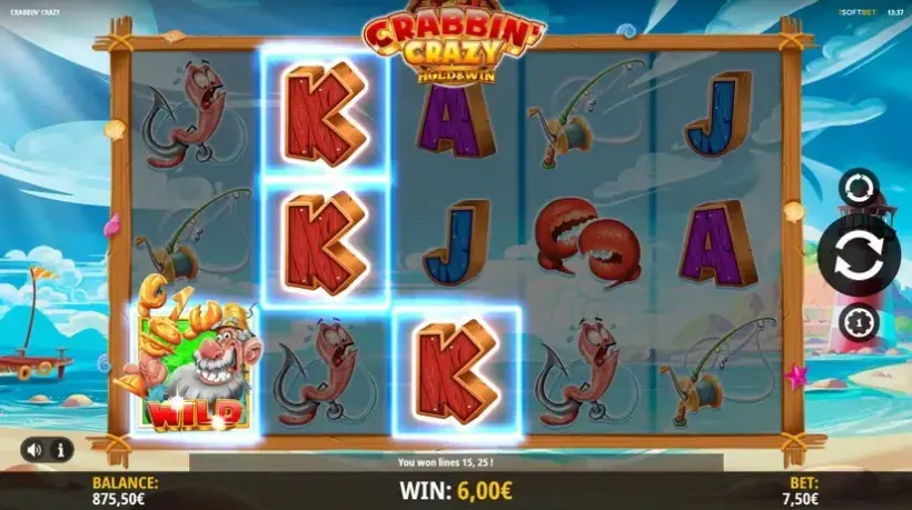 Crabbin’ Crazy slot screenshot 2